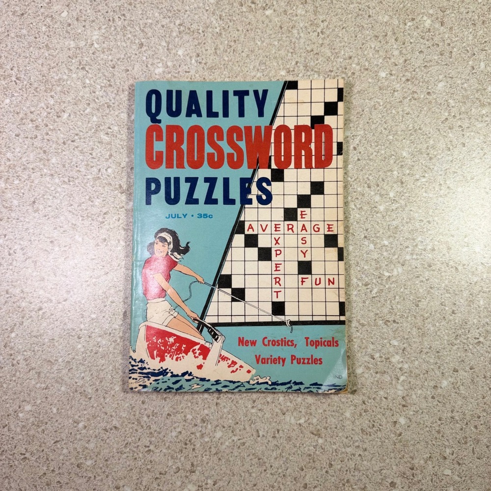 Vintage Quality Crossword Puzzles July 1971 Quinn Publishing Volume 20 No 2